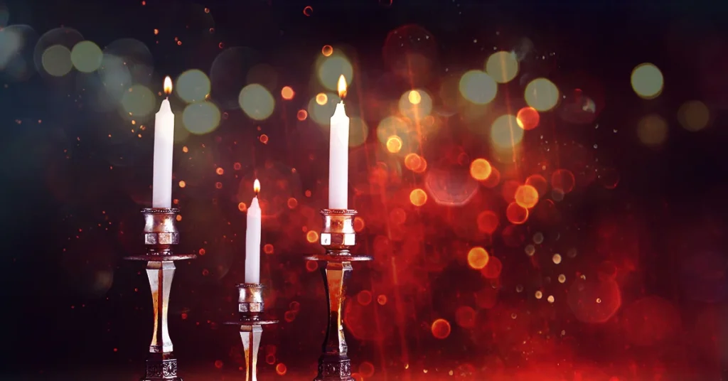Shabbat Candles Banner